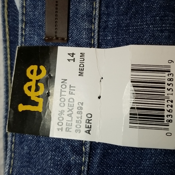NWT LEE AREO relaxed fit 100% cotton size 14. 36x30 - Picture 3 of 11